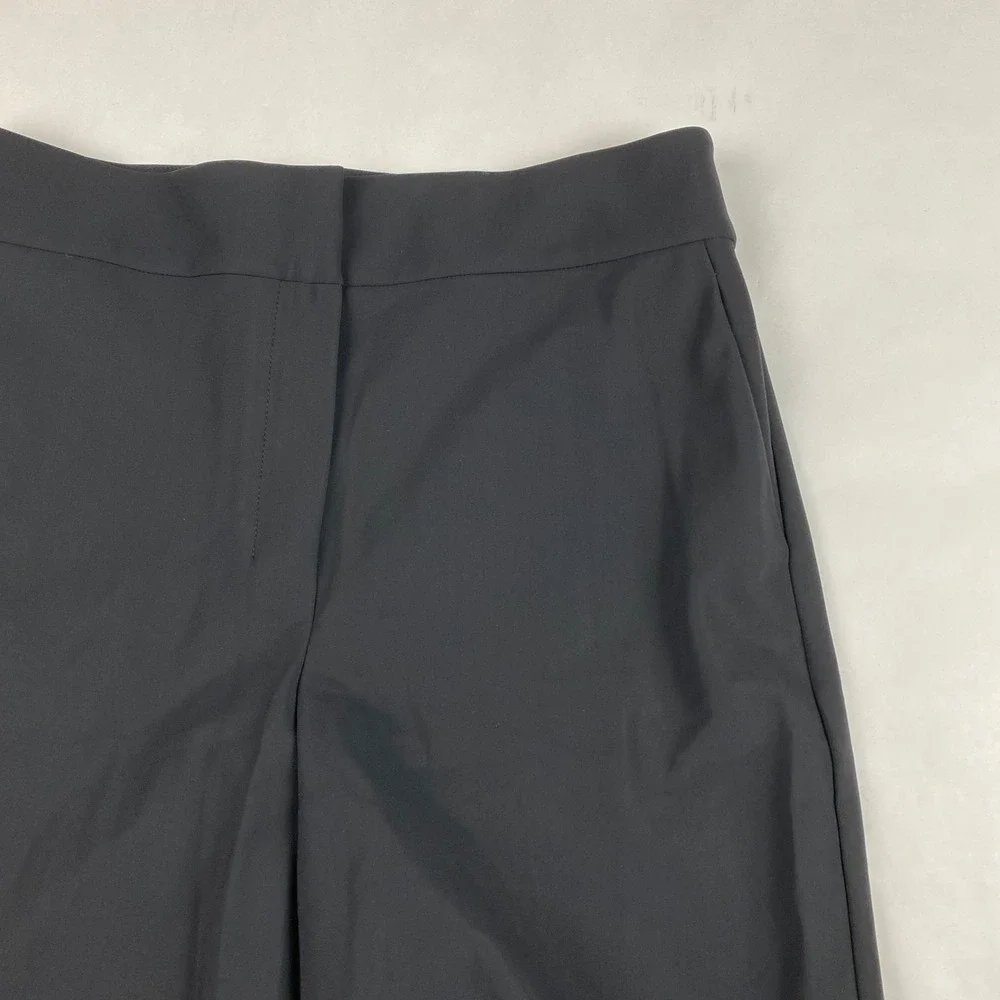 NWT Theory High Waist Wide Leg Precision Ponte Pants Women's Size 10 Black - Picture 3 of 14